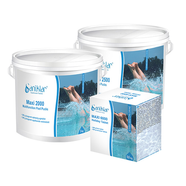 Saniklar – Stabiliseret klor - Pool