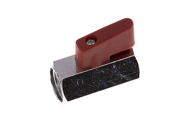 Messing mini kugleventil Hun G3/8", PN 15