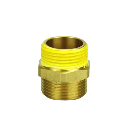 Double Nipple 1" - 1", Messing - L-DN1010MS