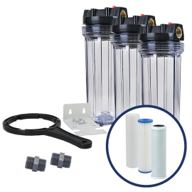 Vana II Ocker Set 10" Inkl Aktivkohlefilter - 28l/min - VANA-10-KIT-3