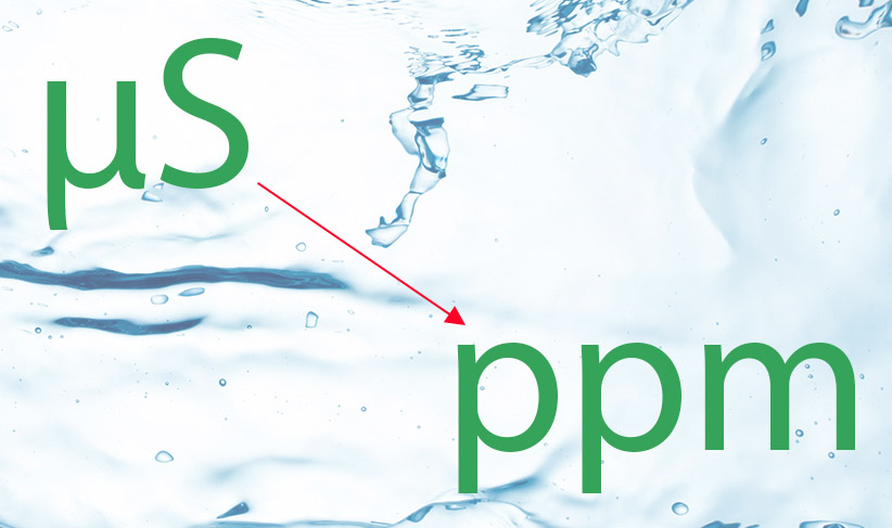 microSiemens-til-ppm