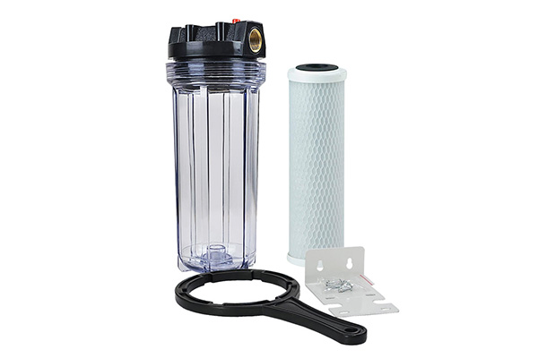 Aktivt kolfilter i vatteninstallation