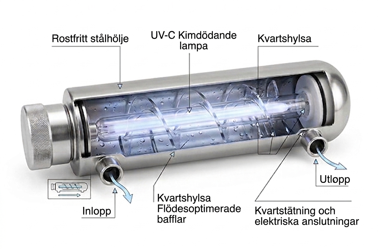 UV-anläggning för vattenbehandling